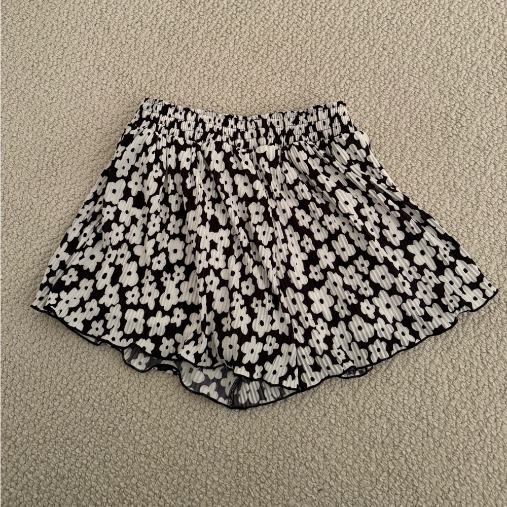 Bershka Black and White Shorts